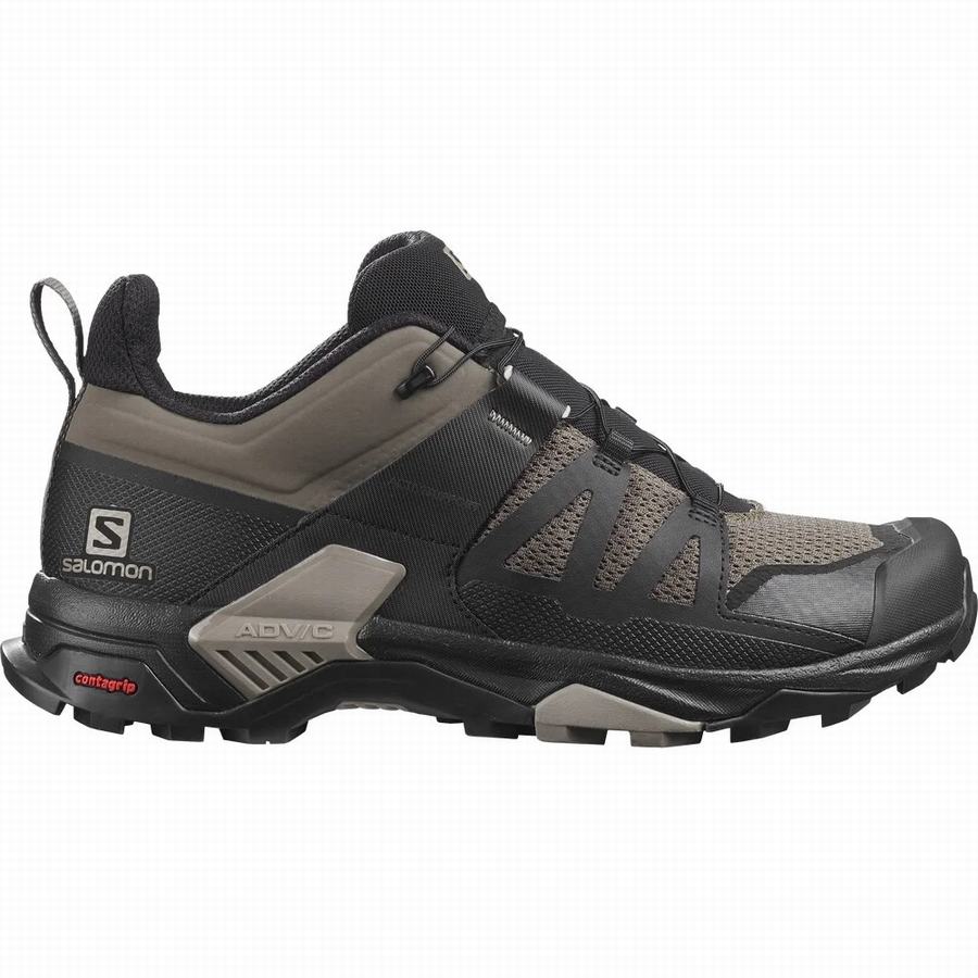 Salomon X Ultra 4 Wandelschoenen Heren Zwart/Khaki (UBW6624OW)